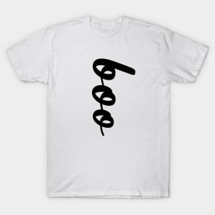 boo vertical letter typography T-Shirt